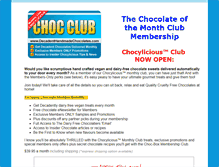 Tablet Screenshot of chocylicious.com